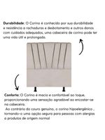 Cabeceira Estofada Cama Casal Queen Size 160 Cm Louise Corino Bege