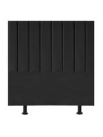 Cabeceira Estofada Cama Casal Queen Size 160 Cm Laura Veludo Preto