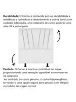 Cabeceira Estofada Cama Casal Queen Size 160 Cm Louise Corino Branco