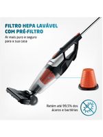 Aspirador De Pó Mondial Turbo PremiumAp-31127v-preto/laranja