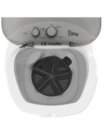 Lavadora Semiautomática Tanquinho Mueller 20kg Estilo na cor Branco 220 V