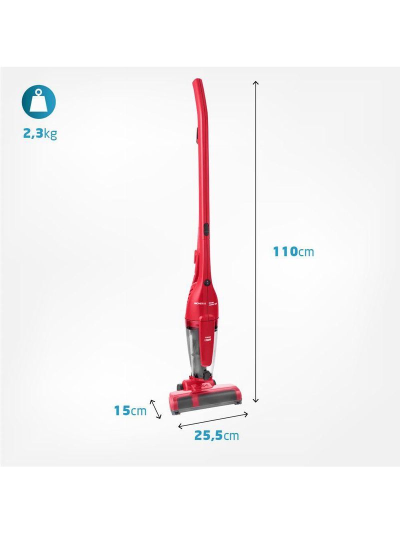Aspirador de Pó Mondial Brush Carpet Vermelho1200 AP-25 127V