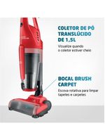 Aspirador de Pó Mondial Brush Carpet Vermelho1200 AP-25 127V