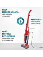 Aspirador de Pó Mondial Brush Carpet Vermelho1200 AP-25 127V