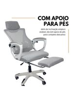 Cadeira De Escritório Presidente Executiva Oficial Supreme Cinza