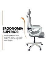 Cadeira De Escritório Presidente Executiva Oficial Supreme Cinza
