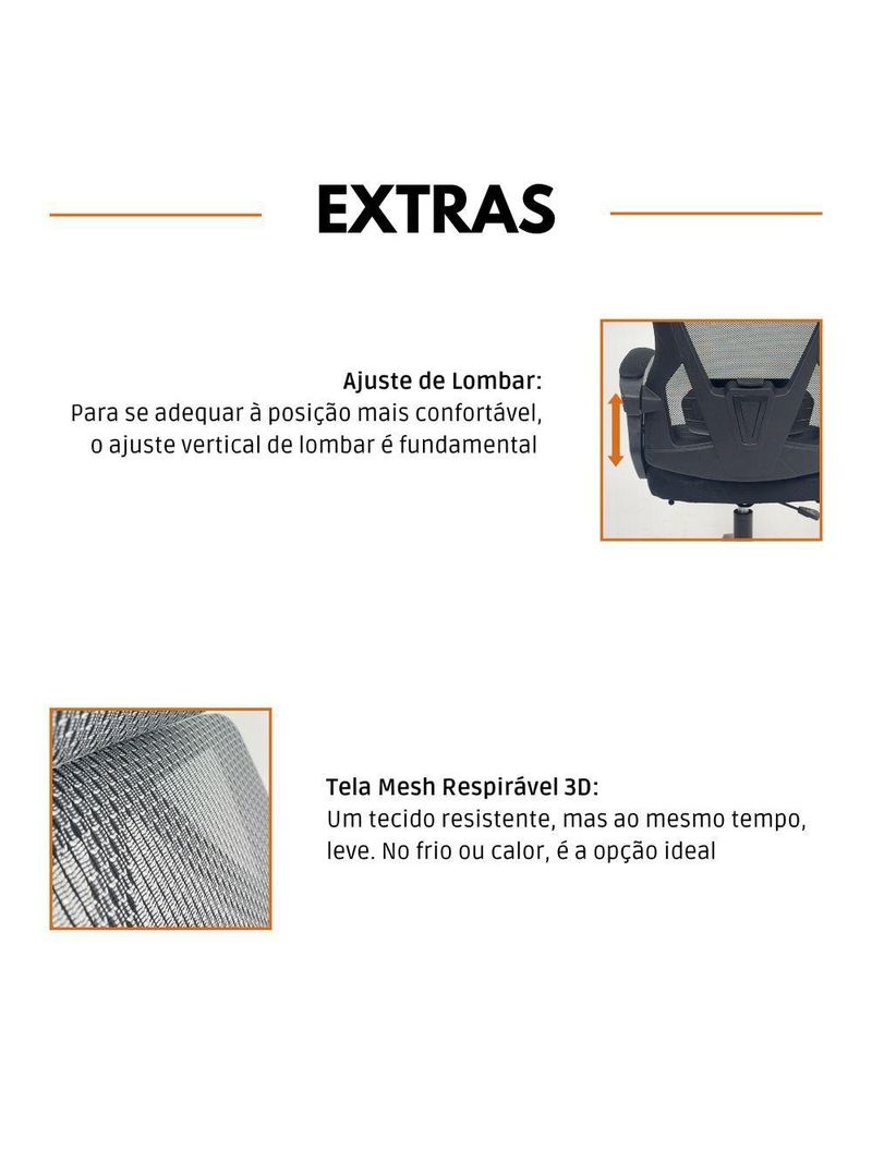 Cadeira De Escritório Presidente Executiva Oficial Supreme Cinza