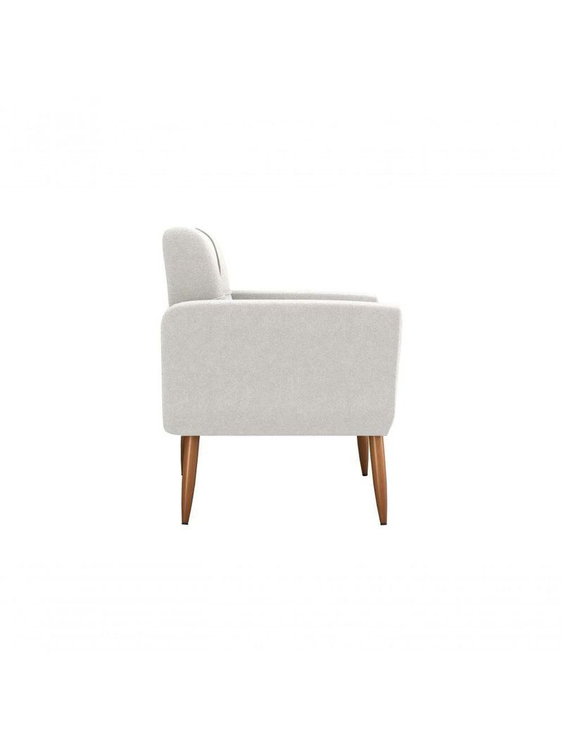 Poltrona Cadeira Decorativa Escritório Havana Matrix Bege