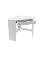 Mesa Canto p/Escritório Canto ME4169 c/ 1 Gaveta Branco - Tecno Mobili