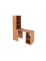Mesa Multiuso Escritório Retrátil ME4171 c/ 5 Nichos Amêndoa - Tecno Mobili