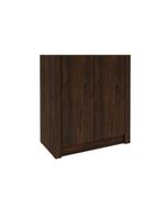 Armário de Escritório ME4105 c/ 2 Portas Preto - Tecno Mobili
