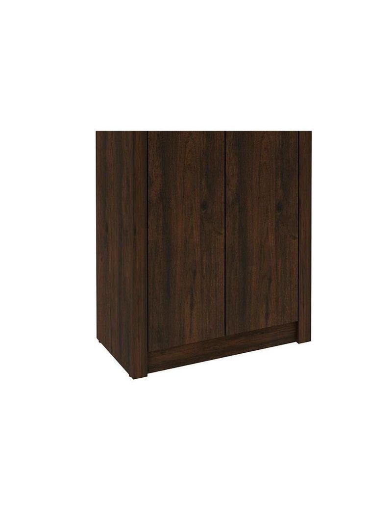 Armário de Escritório ME4105 c/ 2 Portas Preto - Tecno Mobili