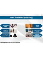 Escritório Completo Escritório Completo Industrial (1 Escrivaninha, 1 Estante, 3 Nichos) 5 Peças Freijo/Preto - Kappesberg