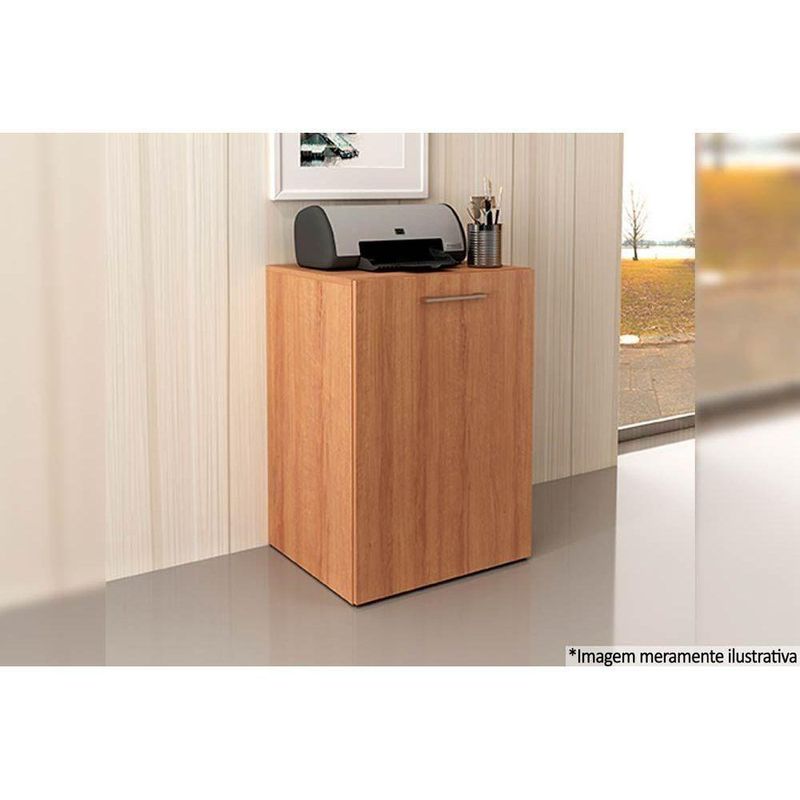 Mesa Multiuso Escritório Retrátil ME4170 c/ 2 Nichos Amêndoa - Tecno Mobili