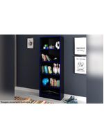 Estante Livreiro de Escritório ME4141 c/ 4 Prateleiras Preto - Tecno Mobili