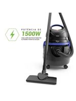 Aspirador De água E Pó Philco 1500w 20l Pas80 Preto 127V