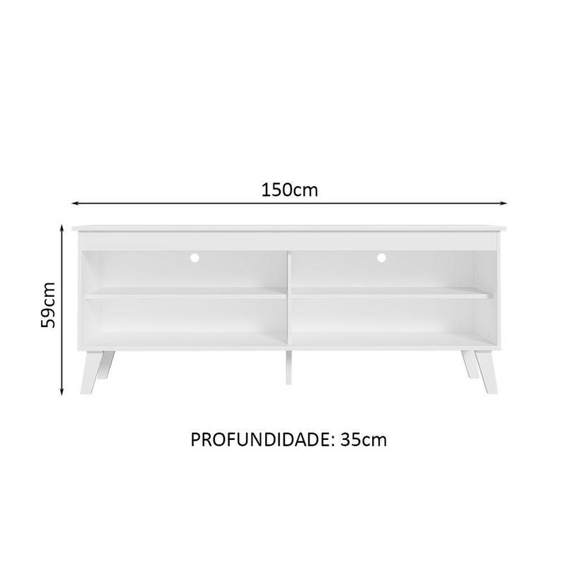 Rack para tv até 65 polegadas com pés turim madesa