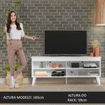 Rack para tv até 65 polegadas com pés turim madesa