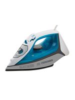 Ferro de passar a vapor black decker fx3060 com base antiaderente - azul e branco
