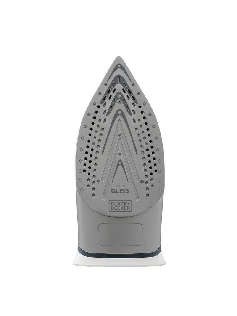 Ferro de passar a vapor black decker fx3060 com base antiaderente - azul e branco