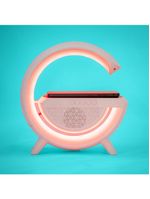 Caixa De Som Bluetooth Carregamento Por Indução Luminária Bluetooth Portátil