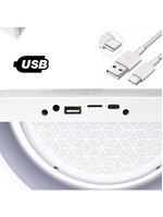 Caixa De Som Bluetooth Carregamento Por Indução Luminária Bluetooth Portátil