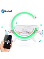 Caixa De Som Bluetooth Carregamento Por Indução Luminária Bluetooth Portátil