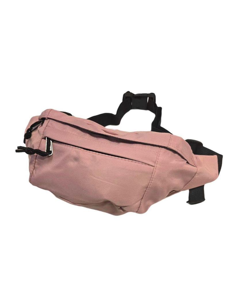 Pochete Bolsa Grande Transversal Ajustável Lisa Celular Dinheiro Rosa