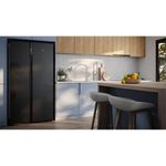 Geladeira electrolux frost free 531l side by side inverter es5gb tecnologia autosense preto
