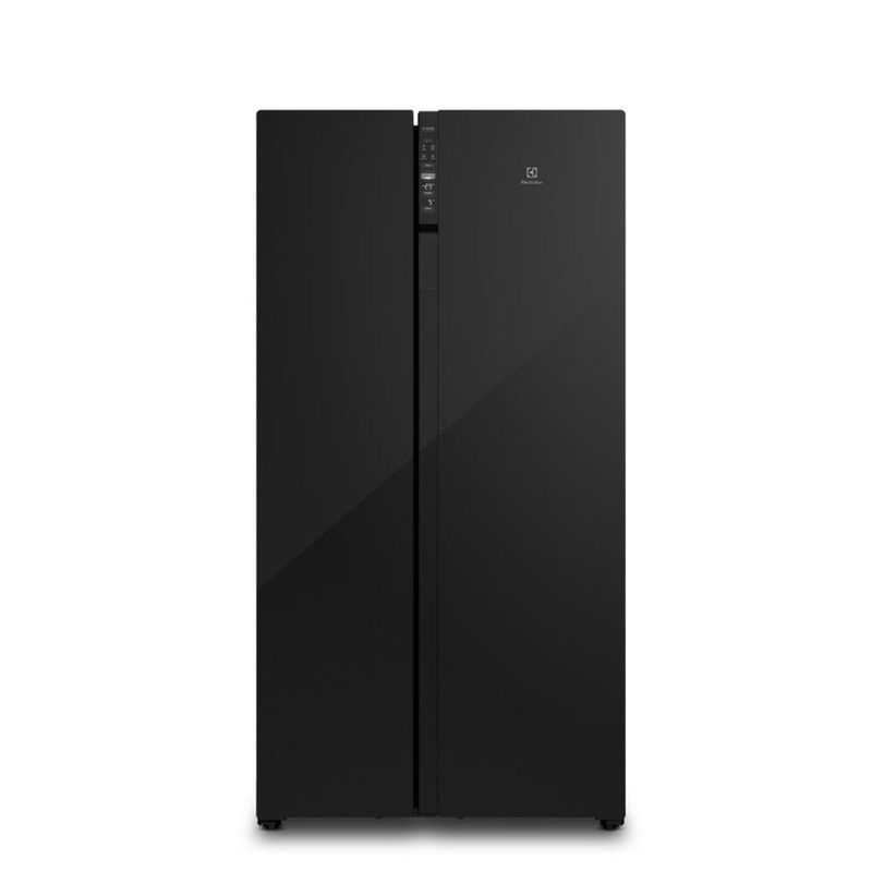 Geladeira electrolux frost free 531l side by side inverter es5gb tecnologia autosense preto