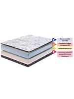 Colchão king cama inbox moderne ortopédico com camada especial de espuma d45 25x193x203cm - branco/grafite