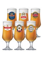 Conjunto de taças para cerveja ruvolo barcelona 370 ml – 6 peças