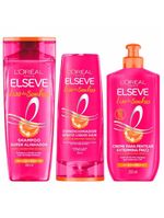 Elseve liso dos sonhos kit - creme para pentear + shampoo + condicionador
