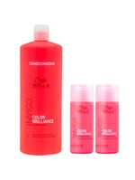 Wella professionals brilliance kit – dois shampoos + condicionador