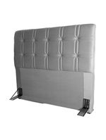 Cabeceira para cama de casal hellen zeus com revestimento platinum - 140cm de largura