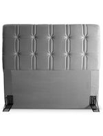 Cabeceira para cama de casal hellen zeus com revestimento platinum - 140cm de largura