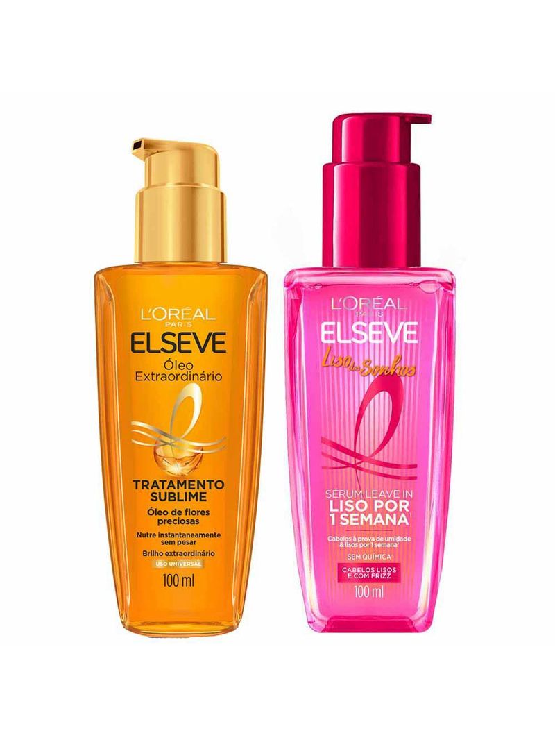 Elseve kit - Óleo extraordinário + sérum liso dos sonhos