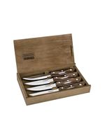 Conjunto de facas jumbo para churrasco polywood castanho 4pçs - tramontina