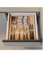 Armário de cozinha completa 260cm cinza nice madesa 01