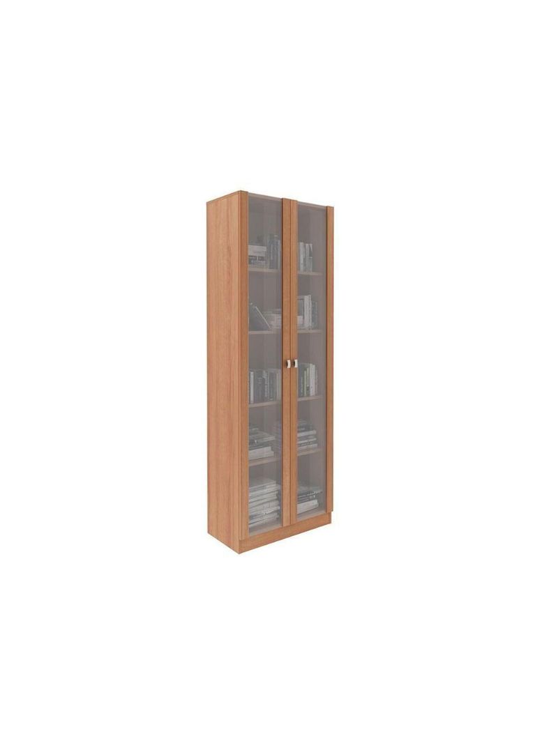 Estante de Escritório ME4115 c/ 2 Portas c/ Vidro Branco - Tecno Mobili