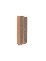 Estante de Escritório ME4115 c/ 2 Portas c/ Vidro Branco - Tecno Mobili