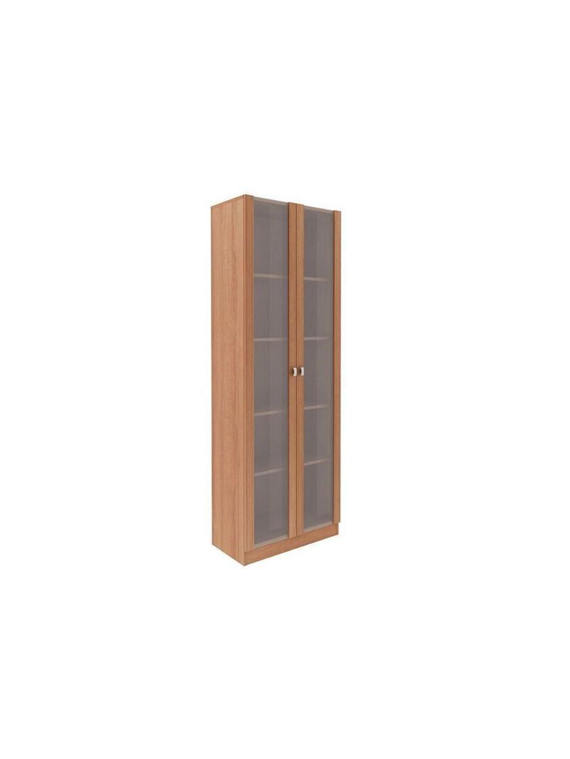 Estante de Escritório ME4115 c/ 2 Portas c/ Vidro Branco - Tecno Mobili