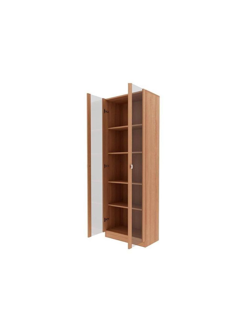 Estante de Escritório ME4115 c/ 2 Portas c/ Vidro Branco - Tecno Mobili