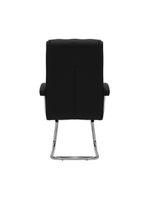Cadeira De Escritório Fixa Munique Confort Ergonômica Preta