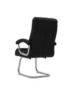 Cadeira De Escritório Fixa Munique Confort Ergonômica Preta