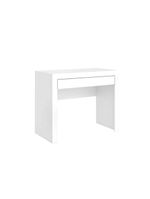 Mesa Notebook Escritório MSM421 c/ 1 Gaveta Branco - Movelbento