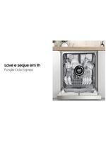 Lava-louças samsung dw60c7050fs/az 14 serviços com display de led 110v – inox