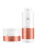 Kit wella professionals fusion - shampoo + máscara - tamanho profissional