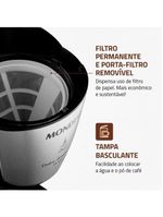 Cafeteira elétrica mondial dolce arome inox c-30 18 xícaras - preta
