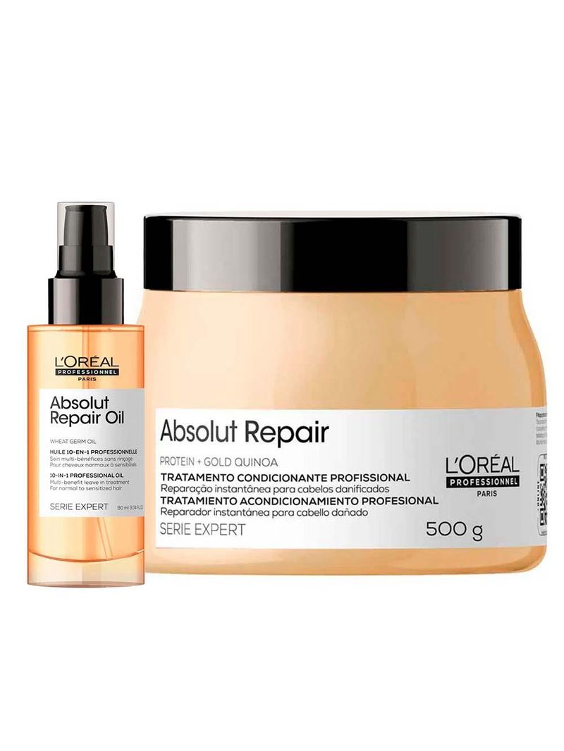 L'oréal professionne absolut repair kit máscara + Óleo